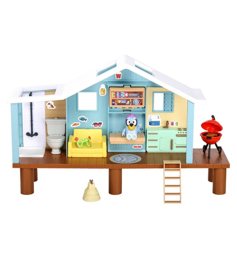 Bluey Beach Cabin Adventure Playset with Figure 25cm - British product