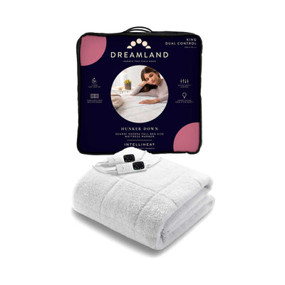 Dreamland Hunker Down Scandi Sherpa Mattress Warmer King 200x150cm