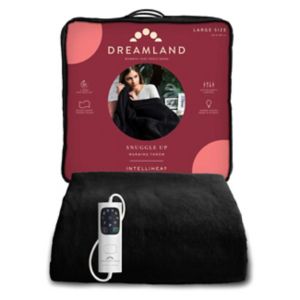 Dreamland Snuggle Up Warming Throw Black 120x160cm - British product