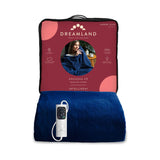 Dreamland electric warming throw navy 120x160cm - British product