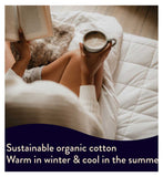 Dreamland Snowed In Warming Mattress Protector Single 190x90cm - British product