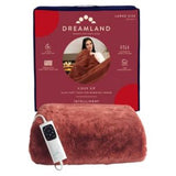 Dreamland Cosy Up Faux Fur Heated Throw Terracotta 160 x 120 cm