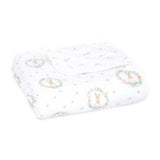Aden + Anais cotton muslin blanket Blushing Bunnies - British product