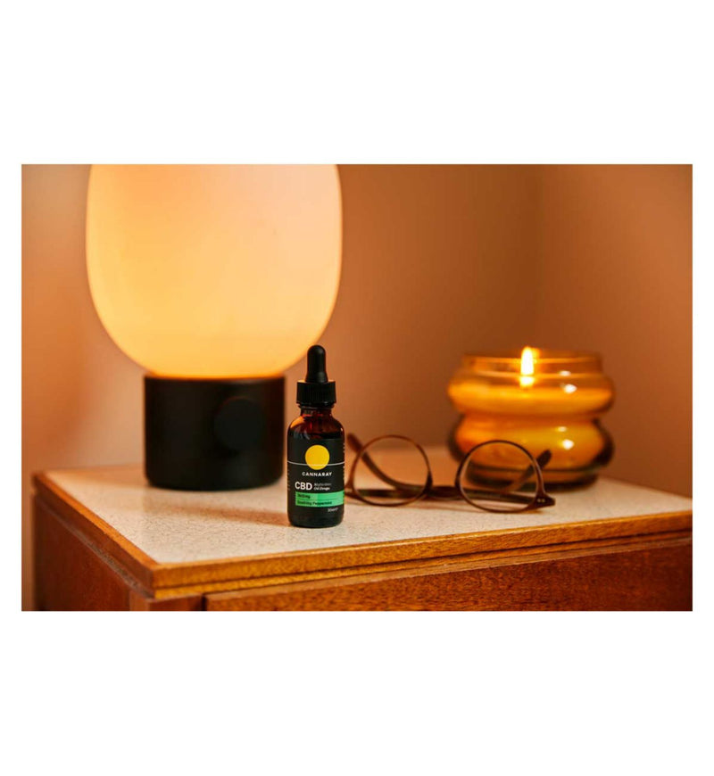 Cannaray CBD oil drops night time 30ml - British product
