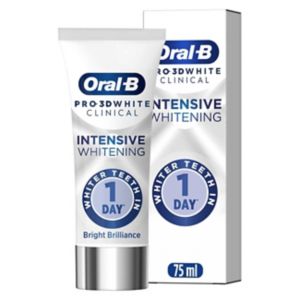 Oral-B Pro 3D White toothpaste Bright Brilliance 75ml, imported from the UK