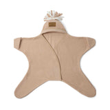 Clair de Lune baby wrap blanket oatmeal star, imported from the UK