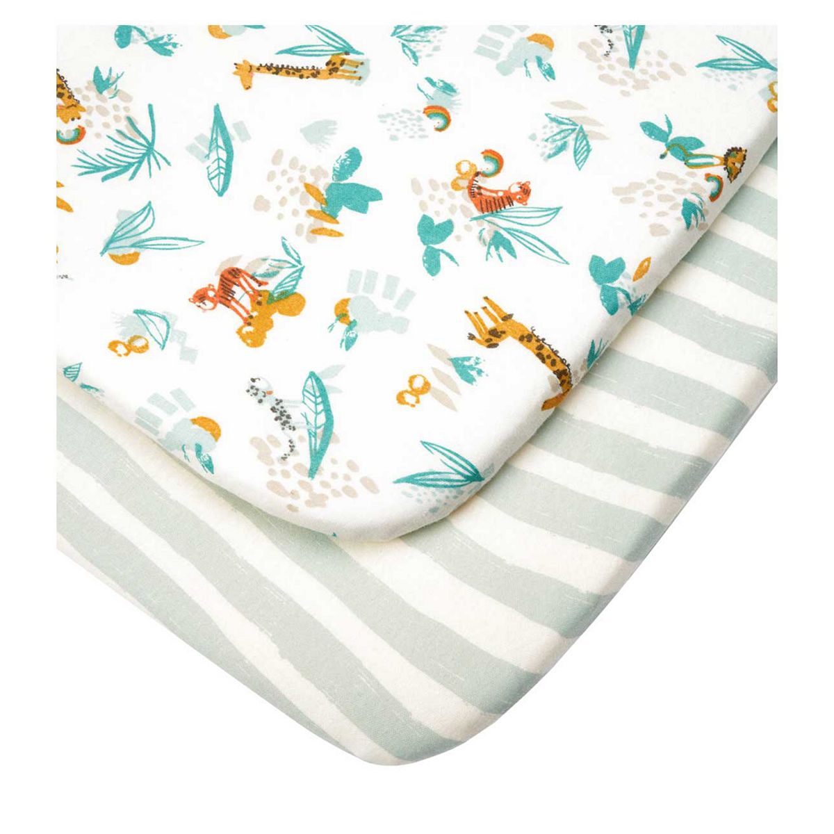 Tutti Bambini Bedside Crib Fitted Sheets 2pk - Run Wild GOODS Boots
