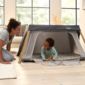 Tutti Bambini Cozee Go travel cot playpen bundle Oak Charcoal (British brand)