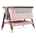 Tutti Bambini Cozee Luxe Bedside Crib WalnutBlush