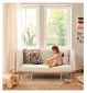 Tutti Bambini Cozee Complete Bedside Crib set Scandinavian Walnut Ecru (British brand)