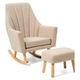 Tutti Bambini Jonah Rocking Chair and Foot Stool Set Stone