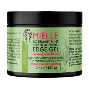 Mielle Rosemary Mint Strengthening Edge Gel, imported from the UK