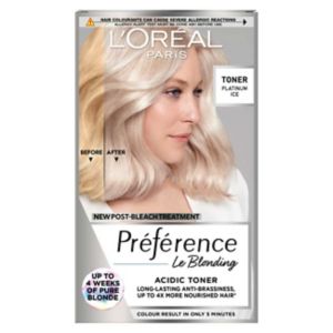L'Oreal preference blonde toner platinum ice 232g, UK version