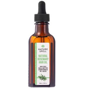 Nature Spell rosemary hair oil travel size 50ml, imported from the UK