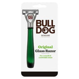 Bulldog Original Glass Razor For Men Shaving Handle 1 Blade Refill