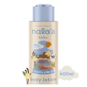 Nala's Baby Body Lotion Vanilla Cloud 400ml, imported from the UK