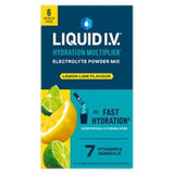 Liquid I.V. Hydration Multiplier Electrolyte Powder Mix Lemon Lime 6 Sachets