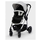 Mothercare 4-Wheel Journey Pushchair Grey Brushed Silver, imported from the UK
