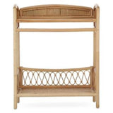 CuddleCo Aria Wave Rattan Changing Table with Hanging Rail