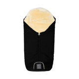 Naturally Sheepskins Merino Sheepskin Footmuff Black Baby Pram Compatible
