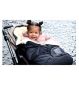 Naturally Sheepskins Merino Sheepskin Footmuff Charcoal Grey, imported from the UK