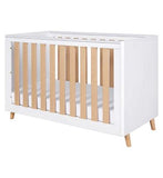 Tutti Bambini Fika Mini Cot Bed WhiteLight Oak