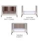 Tutti Bambini Mini Cot Bed Warm Walnut White Sand (British brand)