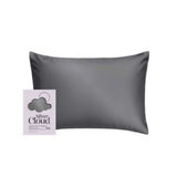 Silver Cloud Satin Pillowcase Charcoal Standard 50x75cm (British brand)