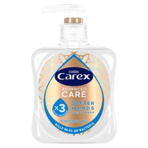 Carex coconut oil antibacterial handwash 250ml - British product