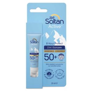 Soltan 2-in-1 suncare lotion balm SPF50+ 20ml (British brand)