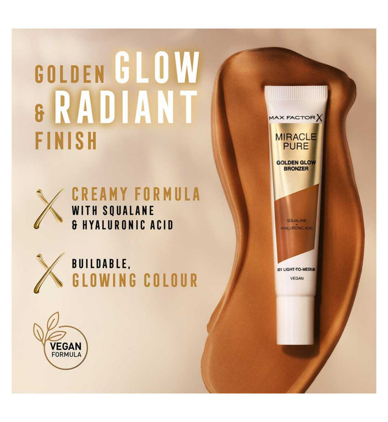 Max Factor Miracle Pure Golden Glow Bronzer, imported from the UK