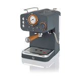Swan Nordic Espresso Coffee Machine Grey Espresso Maker