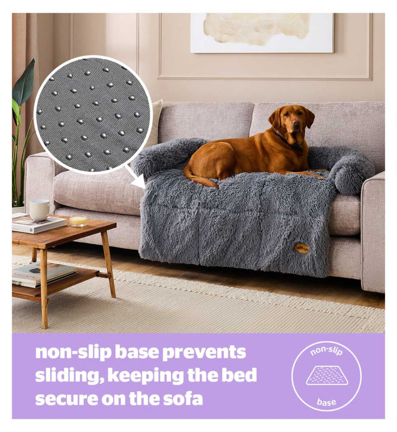 Silentnight Calming Sofa Protector Pet Bed Grey Small (British brand)