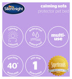 Silentnight Calming Sofa Protector Pet Bed Grey Small (British brand)