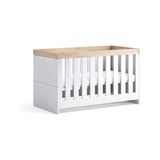 Little Acorns Burlington Cot Bed White Oak Baby Cot Bed