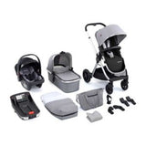 Babymore Memore V2 Travel System 13 Piece Silver - British product