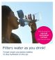 Brita Vital Water Filter Bottle Apricot 600ml - British product