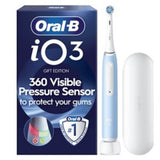 Oral-B iO3 Electric Toothbrush Ice Blue With Travel Case