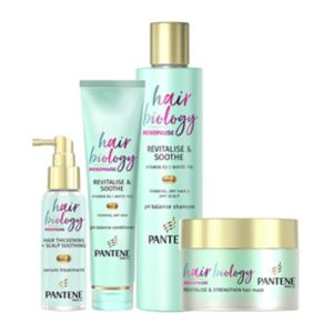 Pantene Hair Biology Menopause Bundle Shampoo Conditioner Serum Mask