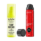 NYX Plump Right Back Primer And L'Oreal Paris Infallible Setting Spray Duo