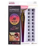 Kiss imPRESS No Glue Eyelash Clusters Voluminous Beauty Kit 21 Ct