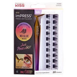 KISS imPRESS eyelash clusters spiky style 21ct , imported from the UK
