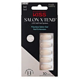 KISS gel nail extensions white coffin medium 34ct, UK version