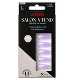 KISS Salon X-Tend Falsenail Solid Lavender Long Coffin