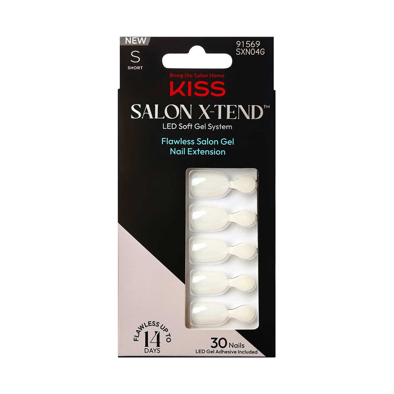 KISS Salon X-Tend Gel Nail Tips Short Oval 34ct, UK version