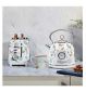 Laura Ashley Dome Kettle Elveden White 1.7L imported from the UK