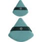 EcoTools powder puff duo face makeup applicators 2 pack - British product