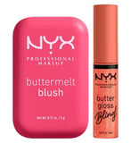NYX Buttermelt Blush Getting Butta 5g Buttergloss Bling Gloss Dripped Out 8ml Duo