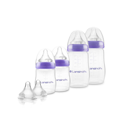 Lansinoh Baby Bottles and Teats Bundle Bottle Feeding 160ml 240ml