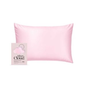 Silver Cloud pink satin pillowcase standard size 50x75cm (British brand)